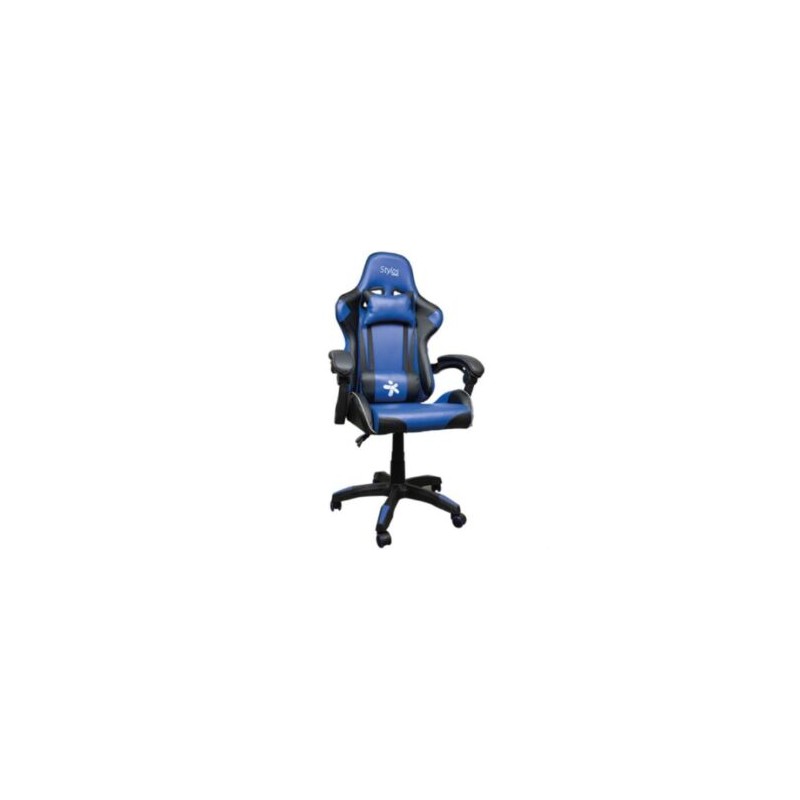 Silla Stylos Gamer Brazo Ajustable Color Negro-Azul