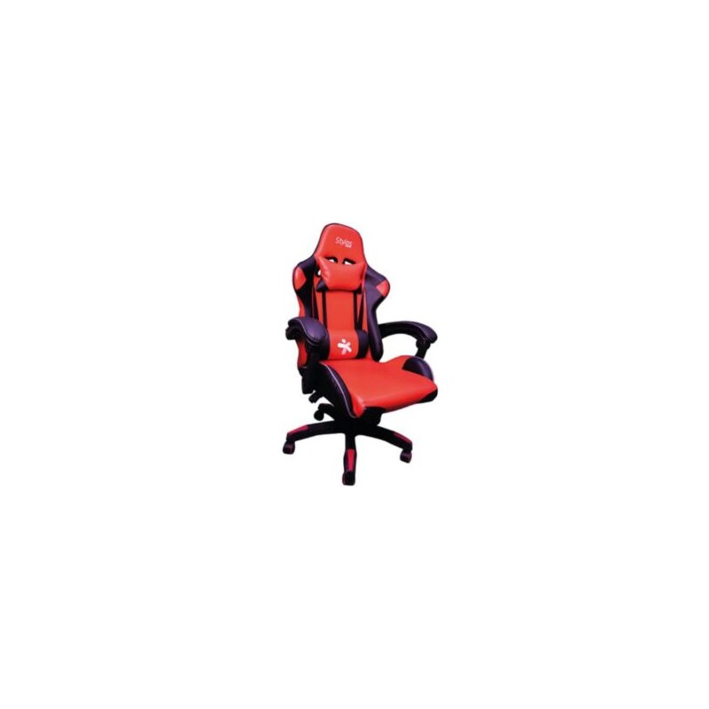 Silla Stylos Gamer Brazo Ajustable Color Negro-Rojo