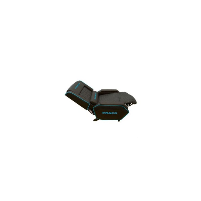 Sofá Gamer Reclinable Dragon XT Modelo Draco Color Negro-Azul