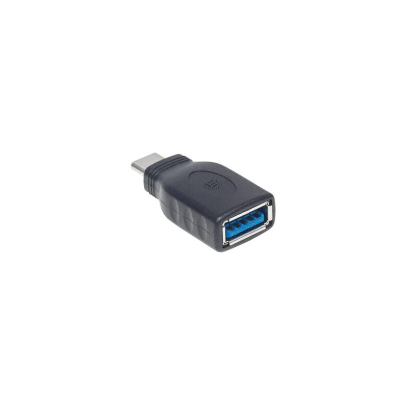 Adaptador Manhattan USB-C 3.1 Gen 1 Super Velocidad CM/AH 5 Gbps Color Negro
