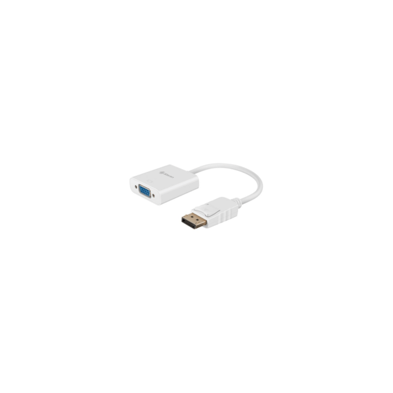 Adaptador Steren DisplayPort a VGA Color Blanco