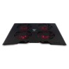 Base Enfriadora Game Factor CPG400 Laptop 4 Ventiladores RGB Aluminio USB Color Negro