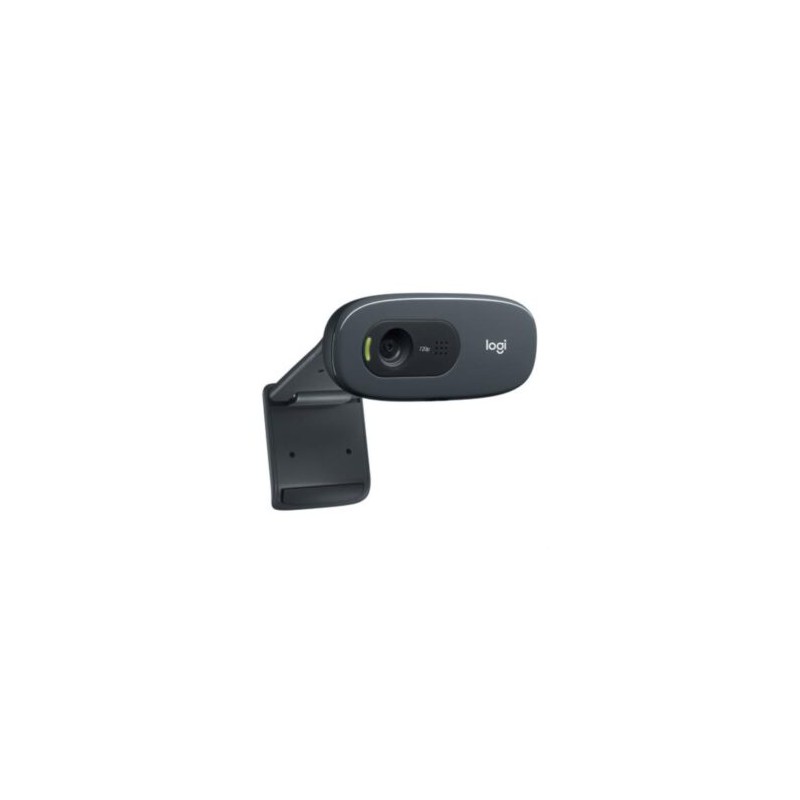 Cámara Web Logitech C270 HD 720p Plug-Play Micrófono Integrado Color Negro