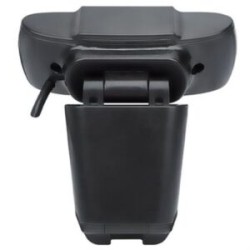 Cámara Web Manhattan Full HD 1080p USB Micrófono Base Ajustable Color Negro