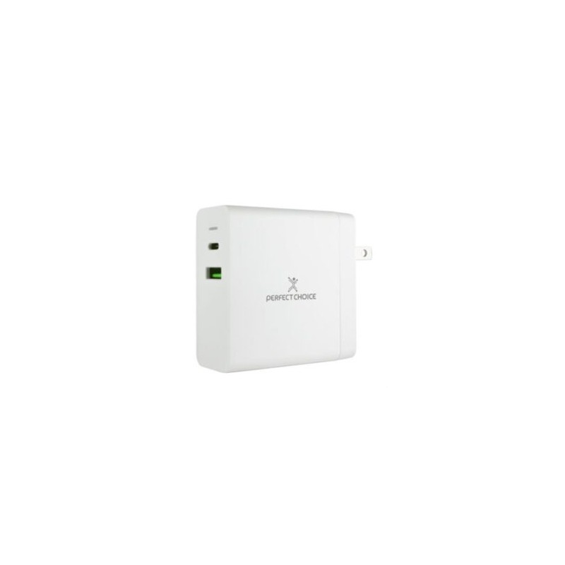 Cargador de Pared Perfect Choice 65W USB-C para Laptop/Tablet/Smartphone