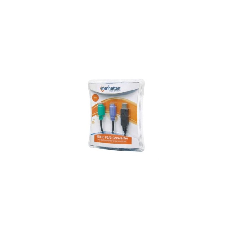 Convertidor Manhattan PS/2 a USB 2 Puertos