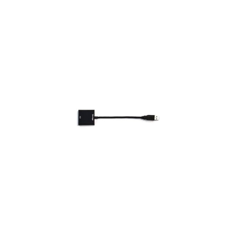 Convertidor Vorago ADP-200 USB 3.0 a VGA FHD Color Negro