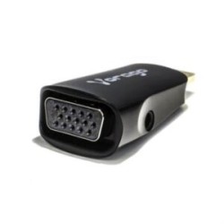 Convertidor Vorago ADP-208 HDMI a VGA con Mini y Micro a HDMI Color Negro