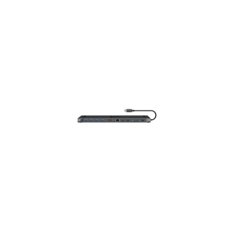 Estación de Conexión Steren USB C 11 en 1 Color Negro
