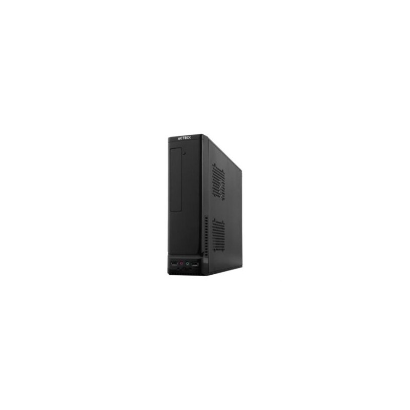 Gabinete Acteck Atom GS240 Mini Torre Slim con Fuente 500W Micro ATX/Mini ITX 2xUSB 2.0 1 Ventilador Essential Series