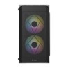 Gabinete Acteck Mini Torre Doom GI630 Max MB M-ATX Fuente ATX Plus 500w Panel Izq Acrilico + Frente Malla 1xUSB 3.0 + 3xFan RGB 