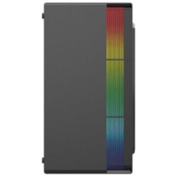 Gabinete Acteck Mini Torre Fusion II GI440 Max MB M-ATX Fuente ATX Plus 500w Panel Izq Acrilico  Frente Solido RGB Vertical 1xUS