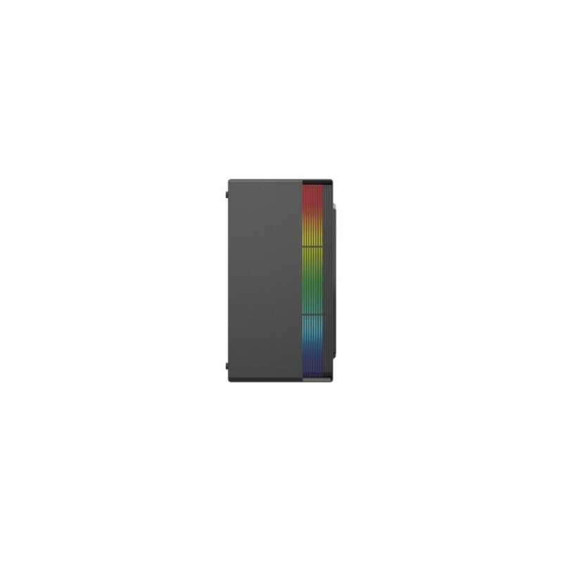 Gabinete Acteck Mini Torre Fusion II GI440 Max MB M-ATX Fuente ATX Plus 500w Panel Izq Acrilico  Frente Solido RGB Vertical 1xUS
