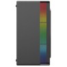 Gabinete Acteck Mini Torre Fusion II GI440 Max MB M-ATX Fuente ATX Plus 500w Panel Izq Acrilico  Frente Solido RGB Vertical 1xUS