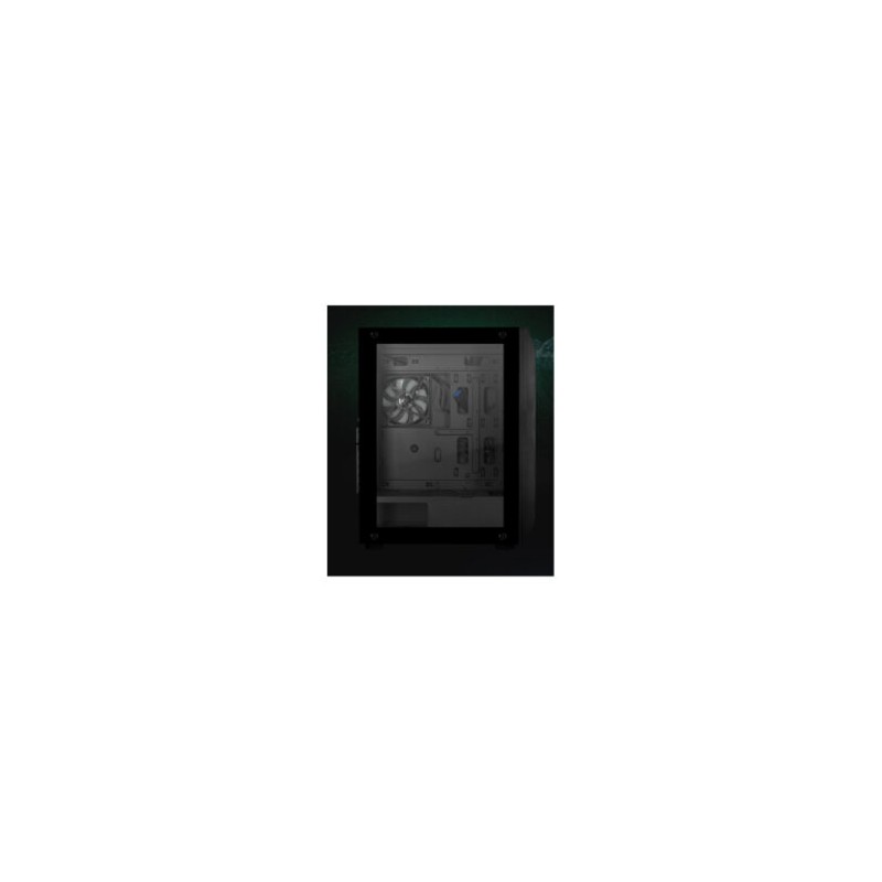 GABINETE GAME FACTOR CSG400 MID TOWER 2 USB 3.2 1x USB C ATX-E 5 VEN ARGB CRISTAL TEMP NEGRO