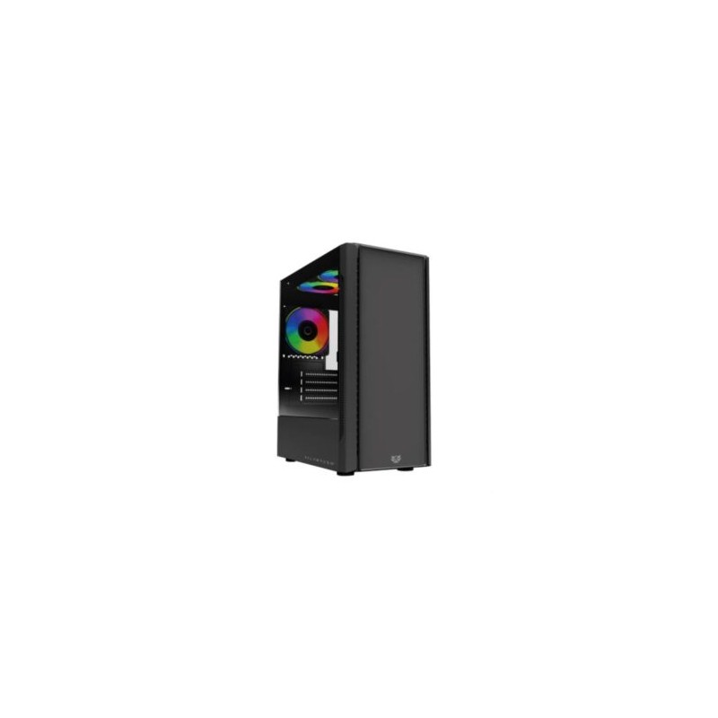 Gabinete Gamer Acteck Micro Torre Nyx GI730 Max MB M-ATX Panel Izq Cristal + Frente Solido con Ranura 1xUSB 3.0 + 3xFan RGB Negr