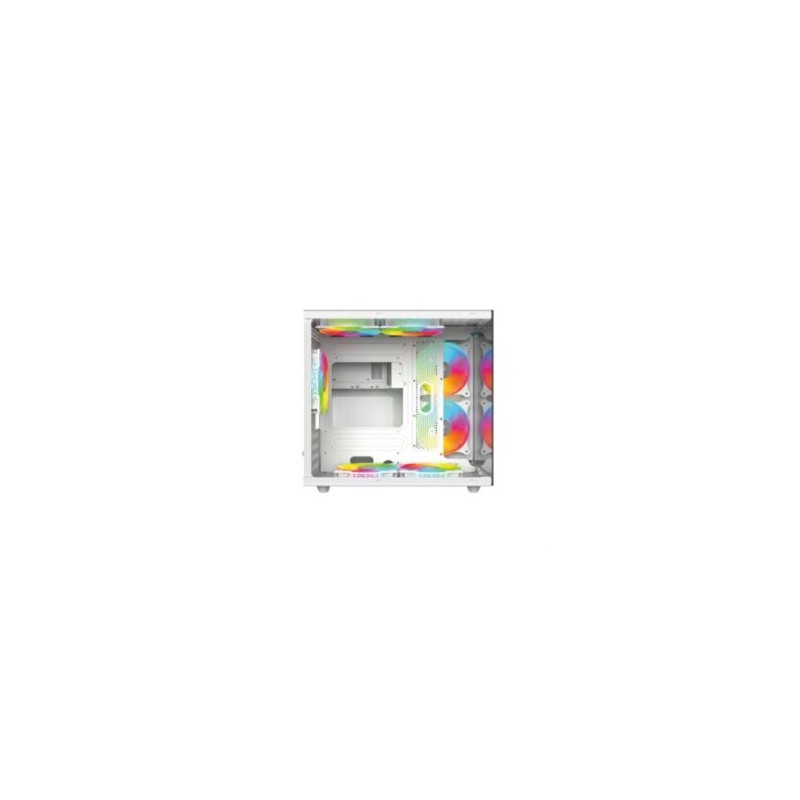 Gabinete Gamer Acteck Tank Pro Evo GM955 Mini Torre Mini ATX Ventana sin Bordes Panel Izq Cristal + Frente Cristal+ 1xUSB 3.0 + 