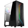 Gabinete Gamer MSI MAG Vampiric 100R Mid Tower ITX mATX ATX 2xFan Cristal Templado Color Negro