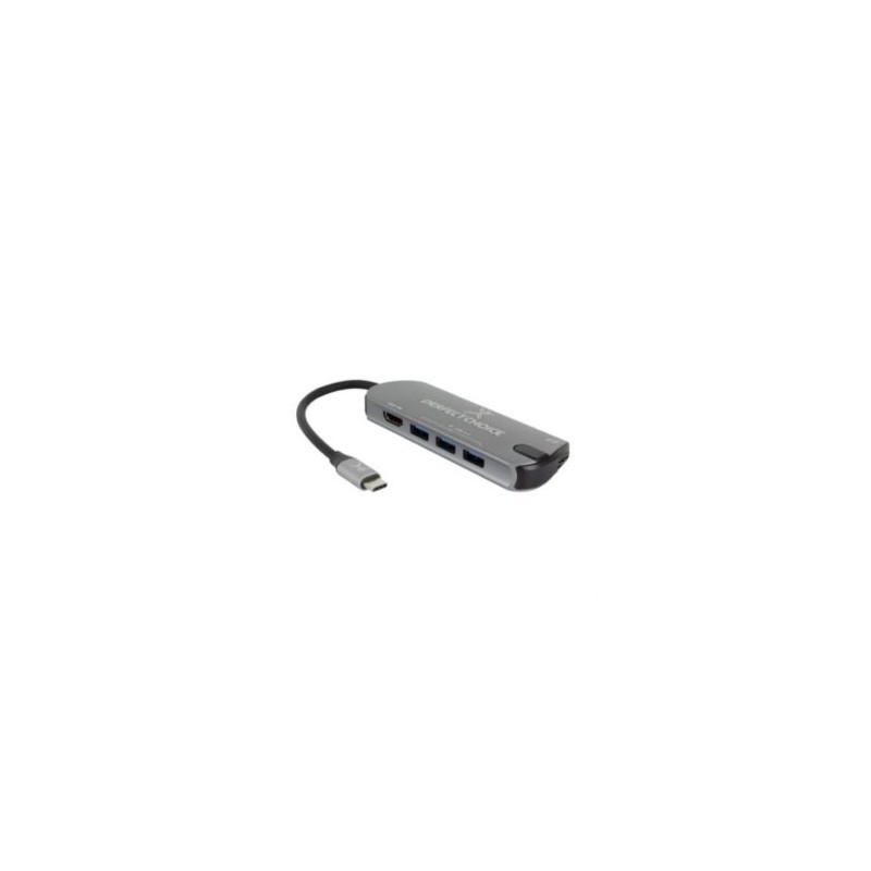 Hub Perfect Choice USB Tipo C
