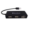 Hub TechZone 4 Puertos USB 2.0 Color Negro
