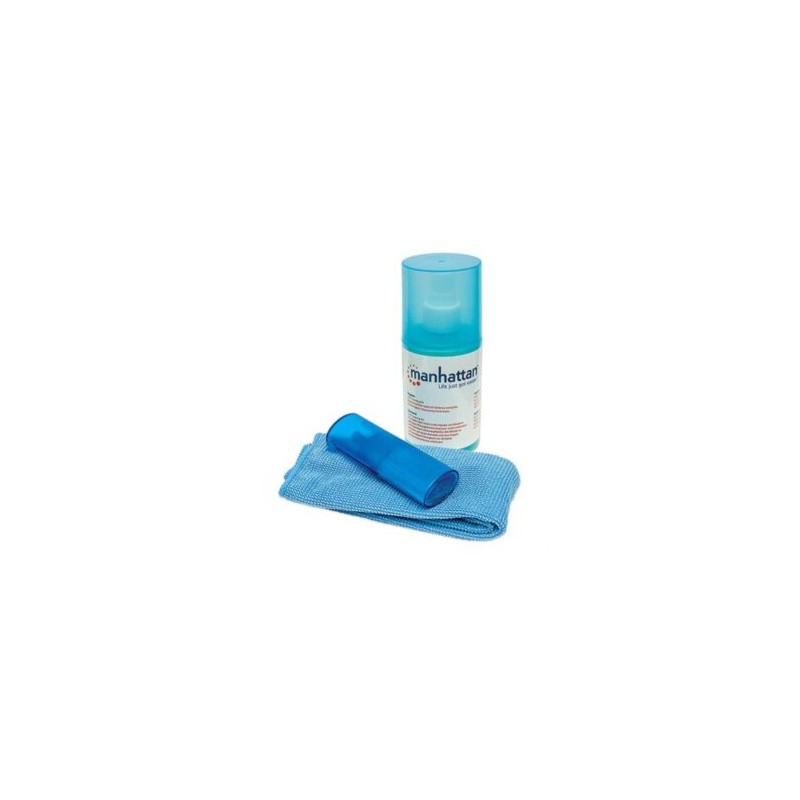 Kit Limpieza Manhattan para LCD Solución 200ml Paño y Brocha
