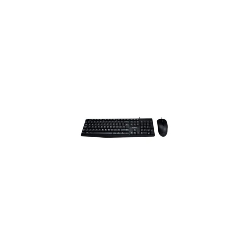 Kit Teclado y Mouse Acteck Creator MK210 Alámbrico USB 1200dpi Color Negro