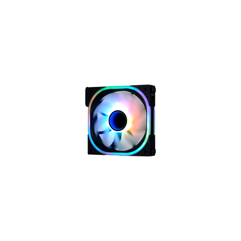 Kit Ventiladores Vorago Game Factor FKG500 Modulares 3 FANS 120mm 58 CFM RGB Control Remoto Negro
