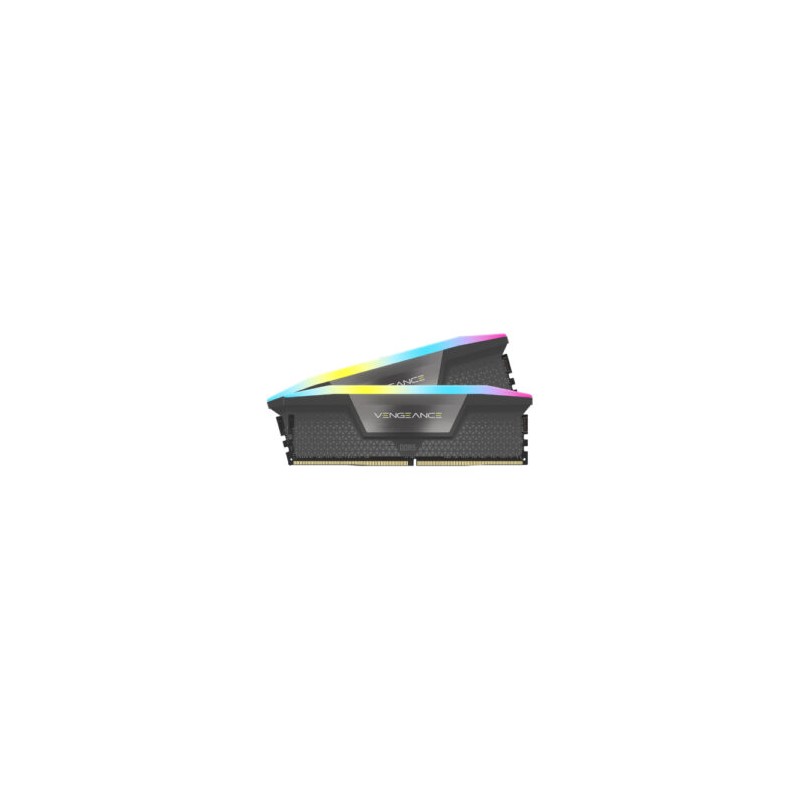 Memoria RAM Corsair Vengeance RGB 32GB (2x16GB) DDR5 5200MHz DIMM XMP AMD EXPO Negro CL40