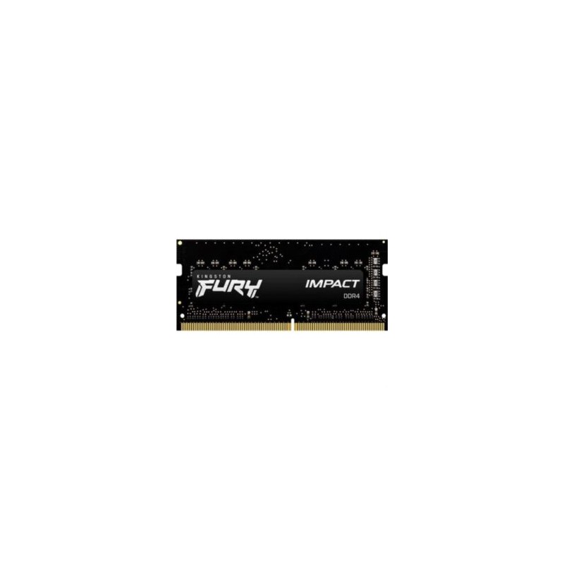 Memoria Ram Kingston FURY Impact 8GB 3200MHz DDR4 CL SODIMM Color Negro