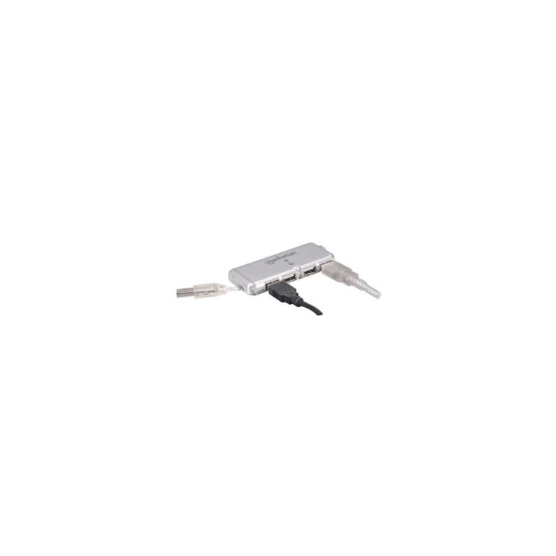 Mini Hub Manhattan USB 2.0 Sin Fuente 4 Puertos