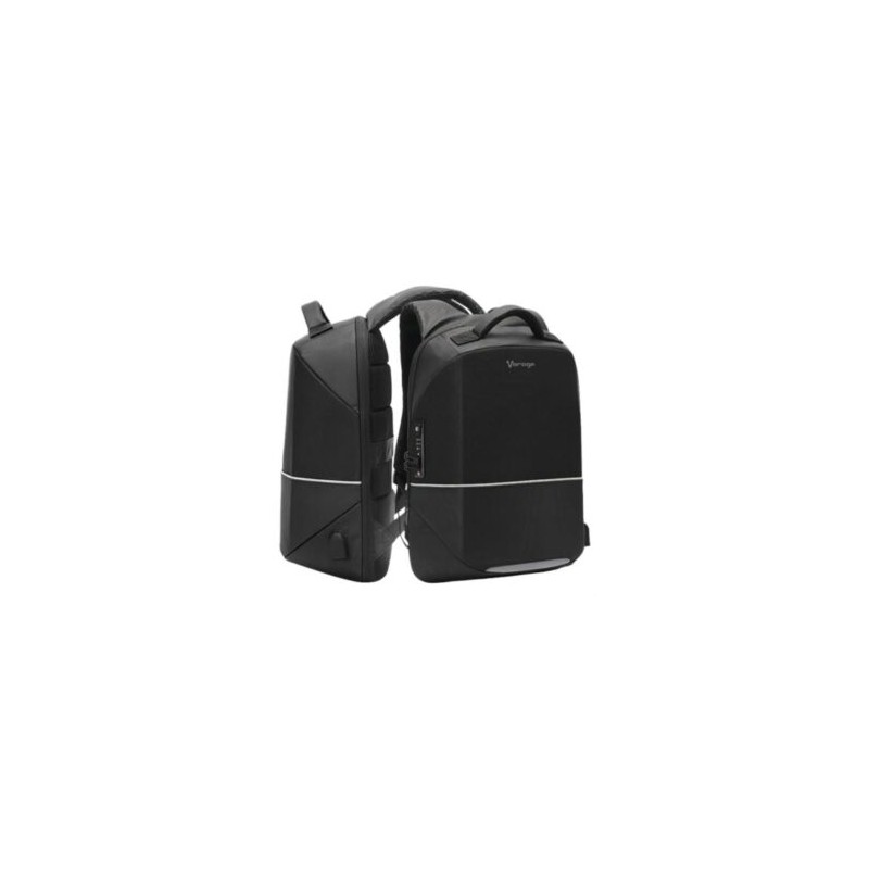 Mochila Vorago BP-401 Antirrobo Laptop 15.6? Cierres Candados TSA Color Negro