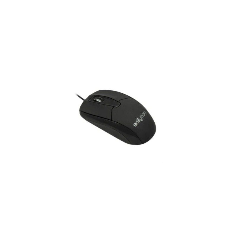 Mouse Easy Line Óptico Alámbrico USB 1000dpi Color Negro
