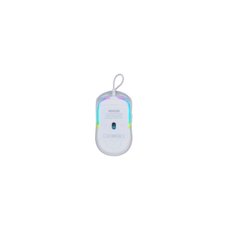 MOUSE GAME FACTOR MOG530 CARCASAS INTERCAMBIABLES PIXART 3327 12.000 DPI RGB USB BLANCO