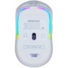 MOUSE GAME FACTOR MOW700 CARCASAS INTERCAMBIABLES 2.4G+BT PIXART 3395 26.000 DPI RGB BLANCO