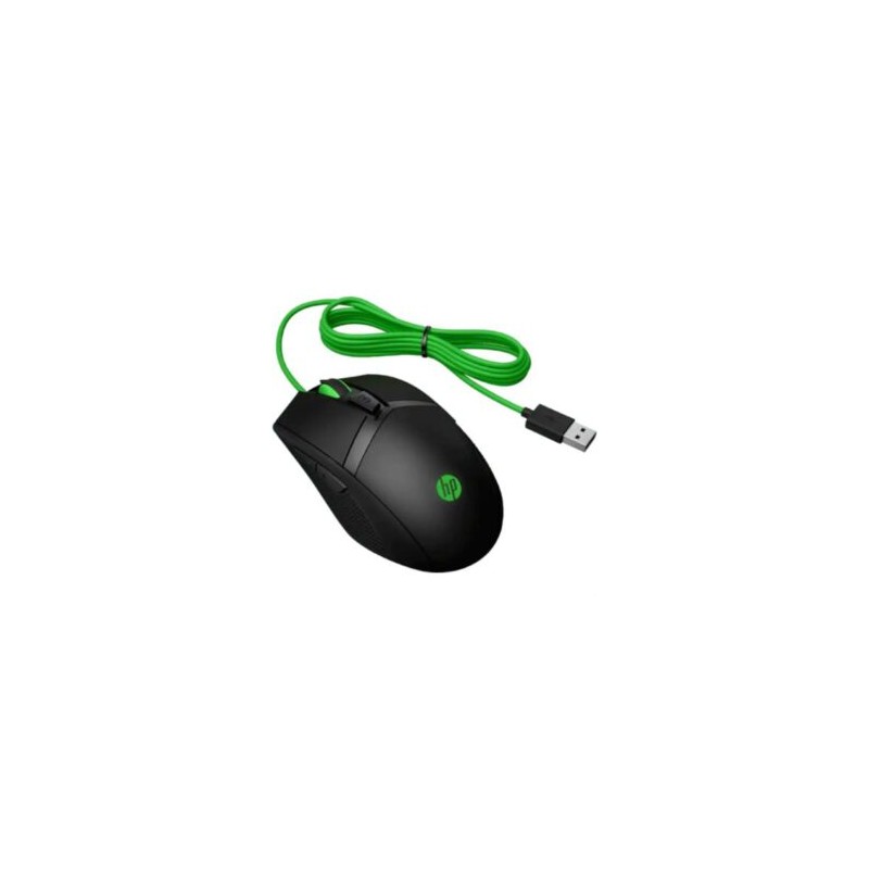 Mouse HP 300 Pavilion Gaming 5000 dpi Color Negro-Verde