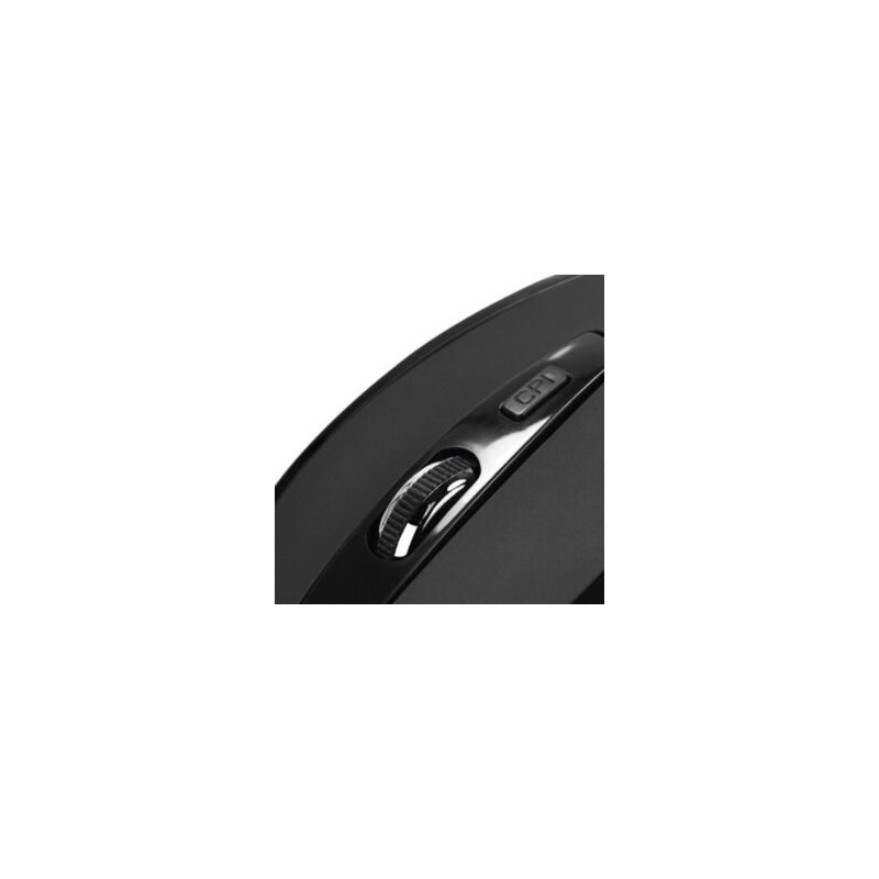 Mouse Inalámbrico Klip Xtreme Klever KMW-340BK Ergonómico Plug & Play Sensor Óptico Negro