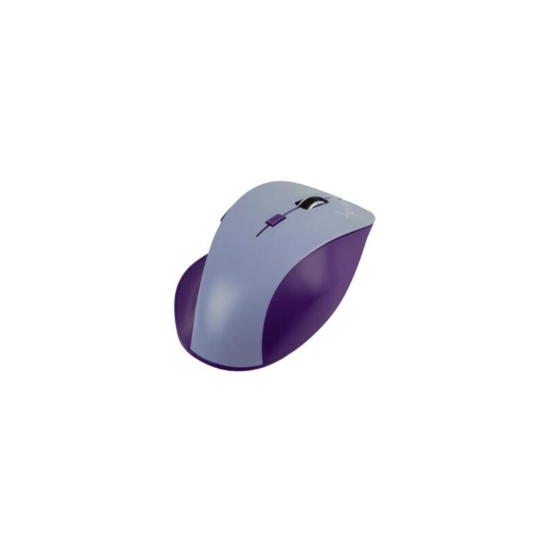 Mouse Inalámbrico Perfect Choice Thumb Ergonómico Clic Silencioso Ajustable 800-1600dpi Color Morado