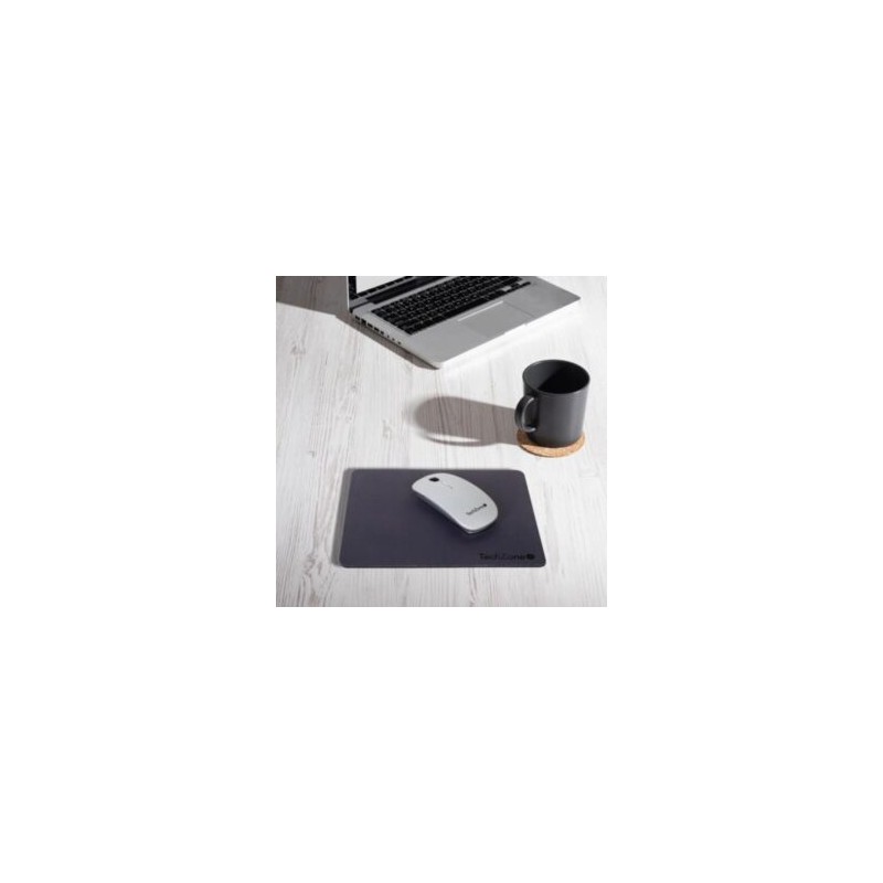 Mouse Inalámbrico TechZone Batería Recargable 1600dpi 4 Botones C/Mouse Pad Color Plata