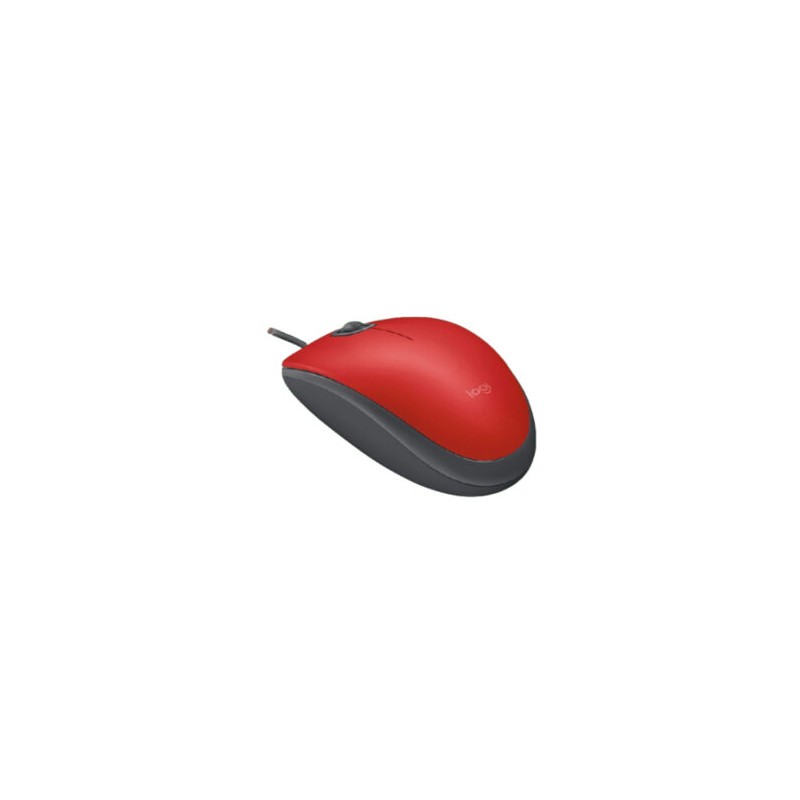 Mouse Logitech  Alambrico  M110 Silent Red