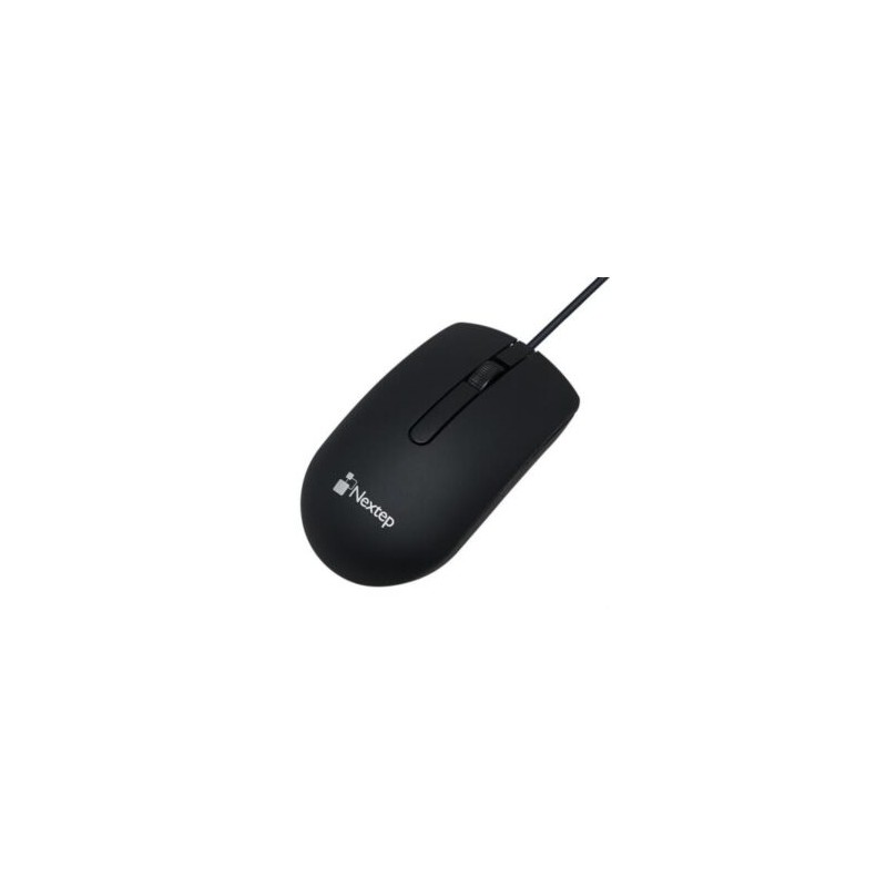 Mouse Nextep Alámbrico USB 1000 dpi Color Negro