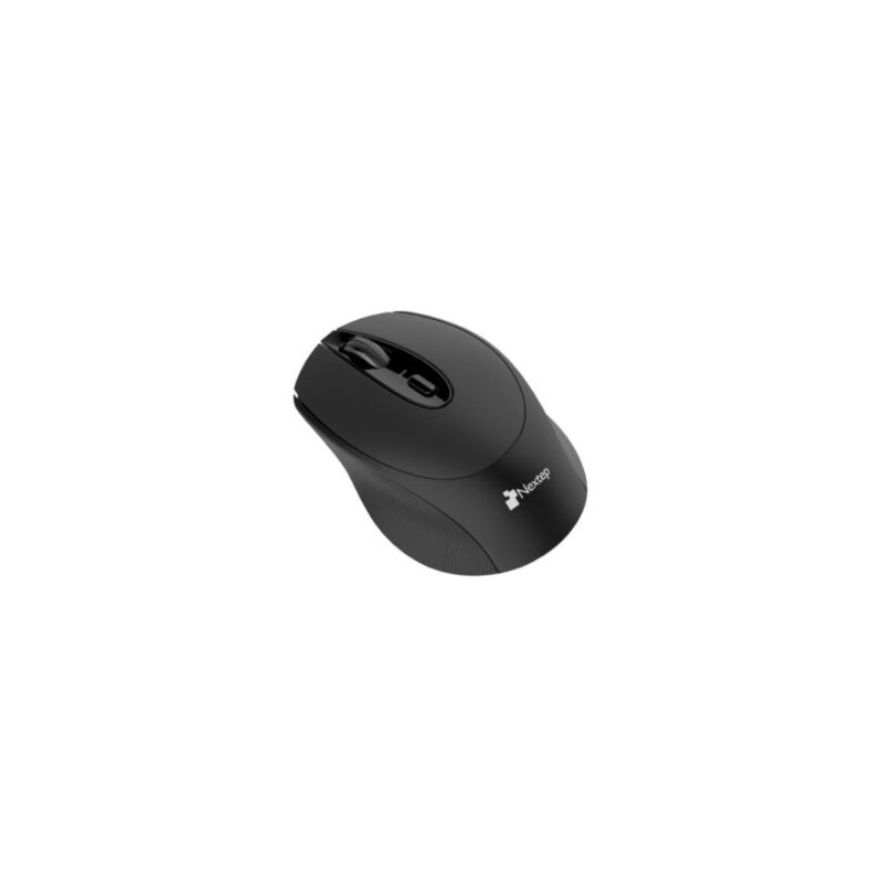 Mouse Nextep Inalámbrico Ergónomico USB 1600 dpi Batería Incluida Color Negro