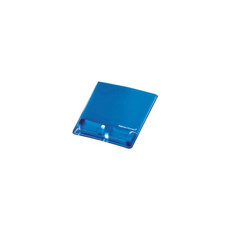 Mouse Pad Fellowes Gel Canal Ergonómico C/Descansa Muñecas Color Azul