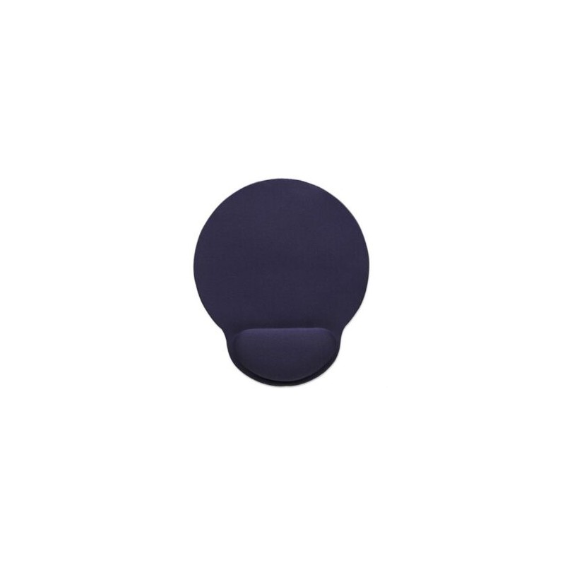 Mouse Pad Manhattan Tipo Gel C/Descansa Muñecas Color Azul Marino