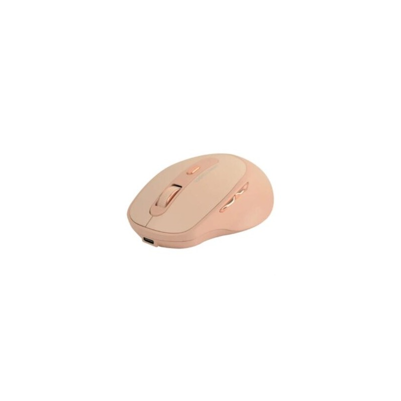 Mouse Perfect Choice Clix Inalámbrico Batería Recargable 6 Botones hasta 1600 DPI Color Caqui