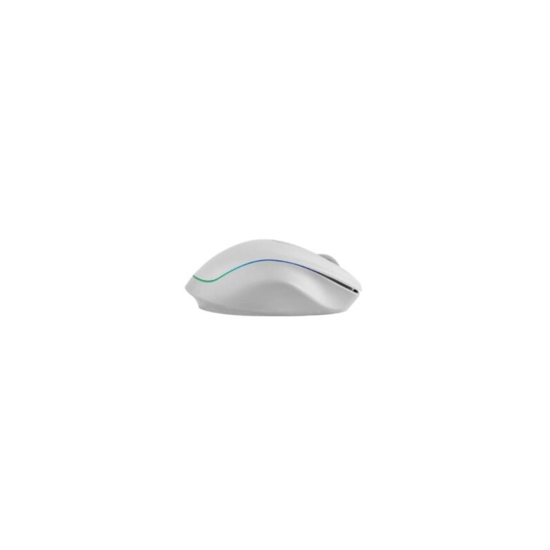 RATON INALAMBRICO PERFECT CHOICE BLANCO RECARGABLE CON LUZ Y CLIC SILENCIOSO LUMIER PRO