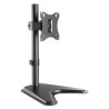 Soporte Monitor Manhattan de Escritorio para LCD 17? a 27? Hasta 7kg Inclinación/Altura Ajustable Color Negro