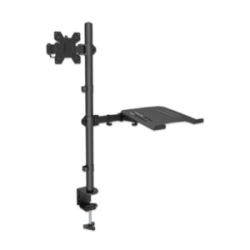 Soporte Monitor Manhattan Escritorio para 13? a 32?/Laptop 10? a 17? Hasta 8 Kg Altura Ajustable
