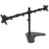 Soporte Monitor Manhattan para 2 Monitores 13? a 32? Escritorio Brazos Doble Articulación Color Negro