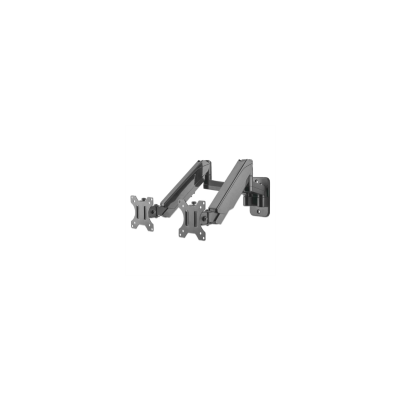 Soporte Monitor Manhattan Universal Pared para 2 Monitores 17? a 32? Pistón Hasta 8 Kg
