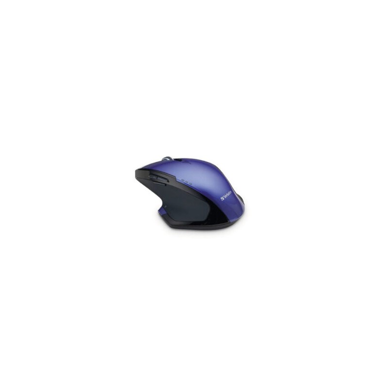Mouse VERBATIM Inalámbrico Ergonómico de 8 botones Blue LED Control DPI . Morado